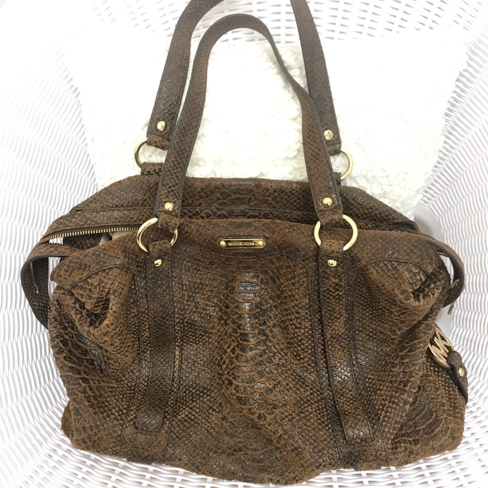 Michael Kors Python Embossed Handbag - image 1